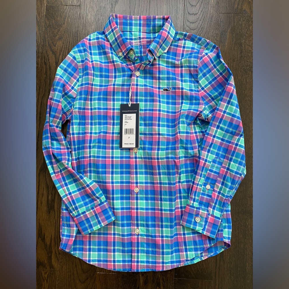 NWT Vineyard Vines boys button down
